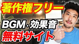 【すべての動画編集者が使ってます】オススメ無料BGM・SEサイトについて月収500万動画クリエイターが解説します【初心者必見】【商用利用OK】【副業フリーランス】 [upl. by Hutton]