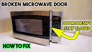 Broken Microwave Door  How To Fix [upl. by Carmel854]