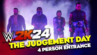 The Judgement Day 4 Person WWE 2K24 Entrance [upl. by Naloc537]