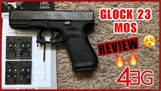 GLOCK 23 MOS REVIEW amp UNBOXING [upl. by Latsyk]