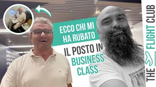 Uno sconosciuto mi ha rubato il posto in business class su ITA Airways il barbone è stato beccato [upl. by Ecienahs920]