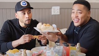 Mookie Betts Tries Soul Food in LA ft LA Try Guy [upl. by Madaras]