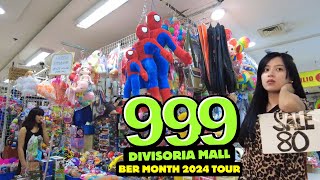 4K 999 DIVISORIA SHOPPING MALL 2024 BER MONTH TOUR [upl. by Myke69]