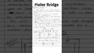 Meter Bridge physics shorts [upl. by Errehs]