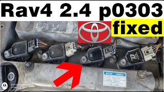 2006 2007 2008 2012 toyota rav4 misfire p0302p0304p0303p0304 mystery [upl. by Elocan14]