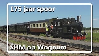 Stoomtram Hoorn Medemblik op station Wognum [upl. by Anelhtac]