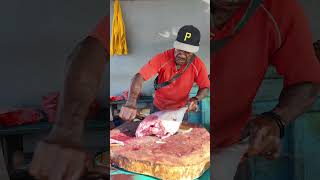 Amazing skills Learn to cut tuna at the fish market tuna seafood fish streetfood [upl. by Cristine]