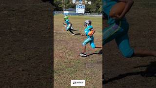 touchdown 8u Atlantic Stingrays 8 Tyrese Rossin 45yd TD run vs Argyle [upl. by Eelrihs437]