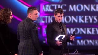 Arctic Monkeys win British Group  BRITs Acceptance Speeches [upl. by Oicor]