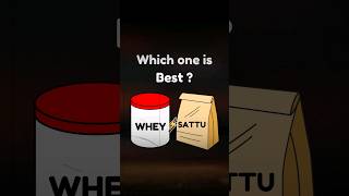 Sattu vs Whey Protein  shorts youtubeshorts fitinsider [upl. by Ydnil596]