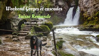 Weekend gorges et cascades en Suisse Romande avec son chien [upl. by Annoyk244]