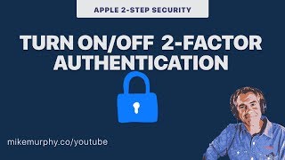 iOS Devices How to Turn Off 2Factor Authentication [upl. by February54]