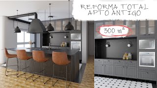 REFORMA APARTAMENTO ANTIGO 300 m2 [upl. by Jara981]