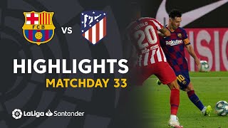 Highlights FC Barcelona vs Atlético de Madrid 22 [upl. by Enomaj638]