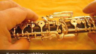 Oboe Adjustments 5 Secondary lower joint adjustments [upl. by Madeline]