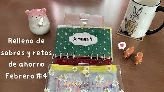 SISTEMA DE SOBRES💌 Presupuesto Semanal  Cuarta Semana de Febrero✨ Pesos Mexicanos [upl. by Aoht]