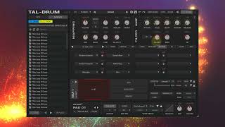 TAL DRUM  Record Sample FX Mod Matrix [upl. by Orfield]