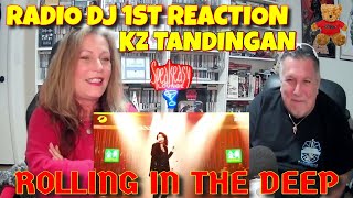 RADIO DJ First KZ TANDINGAN Reaction  ROLLING IN THE DEEP Adele Cover reaction [upl. by Shawn]