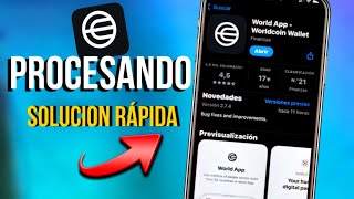 SOLUCION PROCESANDO BONO en WORLDCOIN ✅ ERROR PROCESANDO WORLDCOIN [upl. by Dickenson]