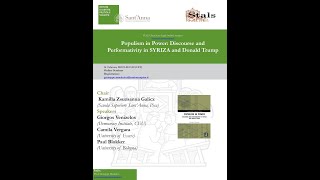 Populism in Power Discourse and Performativity in SYRIZA and Donald Trump [upl. by Toombs]