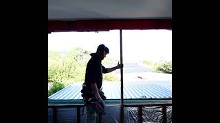 Installing a feature window for an epic view diy construction window feedshorts [upl. by Ralyat436]