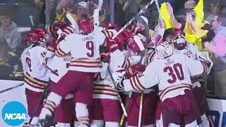 Boston College scores in OT to advance to the Frozen Four [upl. by Summer839]