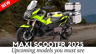 10 New Maxi Scooters with Largest Motors in 2025 Prices Specs amp Top Speed [upl. by Aluin]