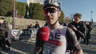 Marc Hirschi  Interview at the finish  Clásica Jaén Paraiso Interior 2023 [upl. by Drawdesemaj]