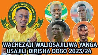 Rasmi Yanga Leo Imetangaza Wachezaji Waliosajiliwa Dirisha Dogo Usajili Yanga 2023 Na 2024 [upl. by Buhler769]