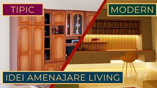 Idei amenajare mobila living 2021  Birou incorporat in biblioteca pentru lucrul de acasa [upl. by Acker934]