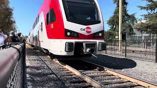 Caltrain  Various Clips  First full electric service runs [upl. by Richers17]