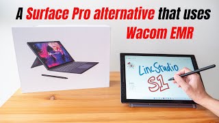 LincStudio S1 unboxing and preview A Windows tablet with Wacom EMR [upl. by Nalhsa]