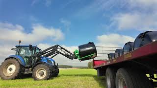 Spring Barley and 2nd cut silage near Eglinton park Irvine [upl. by Nomahs]