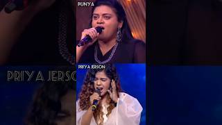 Punya vs priya jerson😎🔥 super singer aila aila ai song shorts As your wish [upl. by Bibi128]