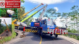 evakuasi truk masuk jurang ‼️3unit crane di terjunkan kawali ciamis jawabarat [upl. by Kennett]