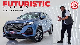 Changan Oshan X7  First Look Review  PakWheels [upl. by Amliv179]