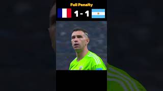 Argentina Vs France full penalty shootout football argentina france fifaworldcup messi mbappe [upl. by Razatlab85]