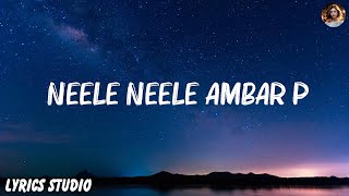 Kishore Kumar  Neele Neele Ambar Par Lyrics [upl. by Gilroy]