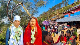 Village local style wedding  magar culture wedding wedding magar culture [upl. by Aicele171]