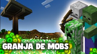 Granja de Mobs para Minecraft Bedrock 12144 [upl. by Rieth]