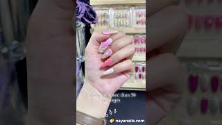 presson nails 2024  dip powder nails  ombre nails  christmas nails  hard gel nails [upl. by Noirad]