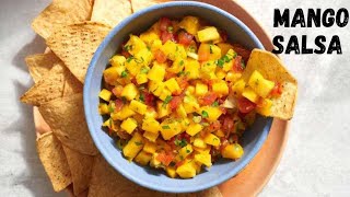 How to make Mango Salsa recipe [upl. by Brodench]