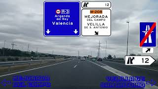 R3 Autopista Radial 3 Moratalaz  Arganda del Rey [upl. by Doggett233]