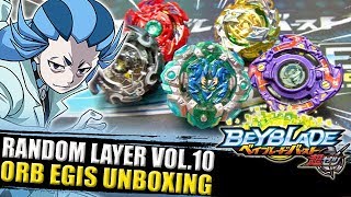 UNBOXING🇧🇷 ORB EGIS RANDOM LAYER VOL10  LUTAS BEYBLADE BURST CHOZ TURBO ベイブレードバースト超ゼツ [upl. by Zetneuq]