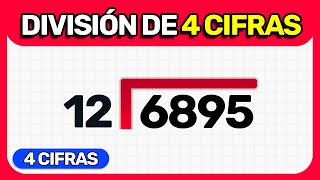 DIVISIÓN de 4 CIFRAS  Como DIVIDIR con 4 DÍGITOS Super fácil [upl. by Notreb]