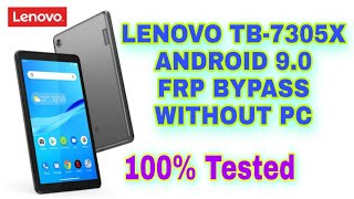 LENOVO TB7305X FRP BYPASS [upl. by Banerjee]