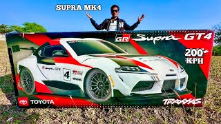 RC Traxxas Toyota Supra MK4 Car Unboxing amp Testing  Chatpat toy TV [upl. by Hgierb]