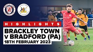 Highlights Brackley Town 4  1 Bradford Park Avenue [upl. by Meletius921]