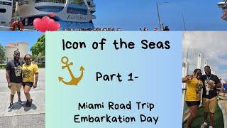 Icon of the Seas Honeymoon Trip Part 1⚓️🛳☀️💍 [upl. by Cirek]