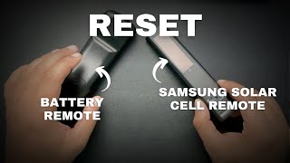 Reset Samsung Remote SolarCell or Any Battery Powered Remote [upl. by Drona]